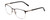 Profile View of Ernest Hemingway H4864 Designer Bi-Focal Prescription Rx Eyeglasses in Matte Black Satin Silver Unisex Cateye Full Rim Stainless Steel 58 mm