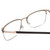 Close Up View of Ernest Hemingway H4864 Designer Bi-Focal Prescription Rx Eyeglasses in Matte Black Satin Silver Unisex Cateye Full Rim Stainless Steel 58 mm