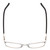 Top View of Ernest Hemingway H4864 Designer Bi-Focal Prescription Rx Eyeglasses in Matte Black Satin Silver Unisex Cateye Full Rim Stainless Steel 58 mm