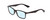 Profile View of Ernest Hemingway H4857 Designer Progressive Lens Blue Light Blocking Eyeglasses in Gloss Black Unisex Cateye Full Rim Acetate 56 mm
