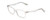 Profile View of Ernest Hemingway 4857 Unisex Cateye Designer Eyeglasses Shiny Clear Crystal 56mm