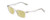 Profile View of Ernest Hemingway H4857 Designer Polarized Reading Sunglasses with Custom Cut Powered Sun Flower Yellow Lenses in Shiny Clear Crystal Unisex Cateye Full Rim Acetate 56 mm