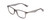 Profile View of Ernest Hemingway H4857 Designer Reading Eye Glasses with Custom Cut Powered Lenses in Shiny Shadow Grey Crystal Unisex Cateye Full Rim Acetate 53 mm