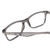 Close Up View of Ernest Hemingway H4857 Designer Reading Eye Glasses with Custom Cut Powered Lenses in Shiny Shadow Grey Crystal Unisex Cateye Full Rim Acetate 53 mm