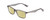 Profile View of Ernest Hemingway H4857 Designer Polarized Reading Sunglasses with Custom Cut Powered Sun Flower Yellow Lenses in Shiny Shadow Grey Crystal Unisex Cateye Full Rim Acetate 53 mm