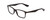 Profile View of Ernest Hemingway H4857 Designer Single Vision Prescription Rx Eyeglasses in Matte Black Unisex Cateye Full Rim Acetate 53 mm