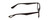 Side View of Ernest Hemingway H4857 Designer Progressive Lens Blue Light Blocking Eyeglasses in Matte Black Unisex Cateye Full Rim Acetate 53 mm