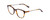 Profile View of Ernest Hemingway H4859 Designer Single Vision Prescription Rx Eyeglasses in Brown Amber Gold Tortoise Havana Silver Ladies Cateye Full Rim Acetate 50 mm