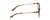 Side View of Ernest Hemingway H4859 Designer Progressive Lens Blue Light Blocking Eyeglasses in Brown Amber Gold Tortoise Havana Silver Ladies Cateye Full Rim Acetate 50 mm