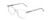 Profile View of Ernest Hemingway 4860 Unisex Cateye Eyeglasses Clear Crystal Silver Glitter 52mm