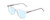 Profile View of Ernest Hemingway H4860 Designer Blue Light Blocking Eyeglasses in Clear Crystal Silver Glitter Unisex Cateye Full Rim Acetate 52 mm