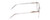 Side View of Ernest Hemingway H4860 Designer Blue Light Blocking Eyeglasses in Clear Crystal Silver Glitter Unisex Cateye Full Rim Acetate 52 mm