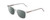 Profile View of Ernest Hemingway H4860 Designer Polarized Reading Sunglasses with Custom Cut Powered Smoke Grey Lenses in Clear Crystal Silver Glitter Unisex Cateye Full Rim Acetate 52 mm