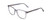 Profile View of Ernest Hemingway H4860 Designer Reading Eye Glasses with Custom Cut Powered Lenses in Grey Blue Crystal Unisex Cateye Full Rim Acetate 52 mm