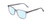 Profile View of Ernest Hemingway H4860 Designer Blue Light Blocking Eyeglasses in Grey Blue Crystal Unisex Cateye Full Rim Acetate 52 mm