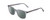 Profile View of Ernest Hemingway H4860 Designer Polarized Sunglasses with Custom Cut Smoke Grey Lenses in Grey Blue Crystal Unisex Cateye Full Rim Acetate 52 mm