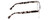 Side View of Ernest Hemingway H4861 Unisex Cateye Eyeglasses Crystal/Grey Black Tortoise 55mm