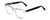 Profile View of Ernest Hemingway 4861 Unisex Cateye Eyeglasses in Clear Crystal/Gloss Black 55mm
