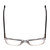 Top View of Ernest Hemingway H4861 Designer Reading Eye Glasses with Custom Cut Powered Lenses in Clear Crystal/Gloss Black Unisex Cateye Full Rim Acetate 55 mm