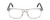 Front View of Ernest Hemingway H4861 Designer Single Vision Prescription Rx Eyeglasses in Clear Crystal/Gloss Black Unisex Cateye Full Rim Acetate 55 mm