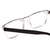 Close Up View of Ernest Hemingway H4861 Designer Single Vision Prescription Rx Eyeglasses in Clear Crystal/Gloss Black Unisex Cateye Full Rim Acetate 55 mm