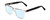 Profile View of Ernest Hemingway H4861 Designer Blue Light Blocking Eyeglasses in Clear Crystal/Gloss Black Unisex Cateye Full Rim Acetate 55 mm