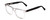 Profile View of Ernest Hemingway H4861 Designer Progressive Lens Blue Light Blocking Eyeglasses in Clear Crystal/Gloss Black Unisex Cateye Full Rim Acetate 55 mm