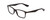 Profile View of Ernest Hemingway H4857 Designer Blue Light Blocking Eyeglasses in Matte Black Unisex Cateye Full Rim Acetate 56 mm
