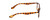 Side View of Ernest Hemingway H4857 Designer Single Vision Prescription Rx Eyeglasses in Shiny Tiger Brown Yellow Orange Tortoise Havana Unisex Cateye Full Rim Acetate 53 mm