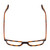 Top View of Ernest Hemingway H4857 Designer Bi-Focal Prescription Rx Eyeglasses in Shiny Tiger Brown Yellow Orange Tortoise Havana Unisex Cateye Full Rim Acetate 53 mm