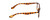 Side View of Ernest Hemingway H4857 Designer Blue Light Blocking Eyeglasses in Shiny Tiger Brown Yellow Orange Tortoise Havana Unisex Cateye Full Rim Acetate 53 mm