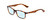 Profile View of Ernest Hemingway H4857 Designer Progressive Lens Blue Light Blocking Eyeglasses in Shiny Tiger Brown Yellow Orange Tortoise Havana Unisex Cateye Full Rim Acetate 53 mm