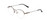 Profile View of Ernest Hemingway H4858 Unisex Round Semi-Rimless Eyeglasses Gun Metal/Grey 49 mm