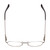Top View of Ernest Hemingway H4858 Designer Reading Eye Glasses with Custom Cut Powered Lenses in Shiny Gun Metal/Grey Crystal Tips Unisex Round Semi-Rimless Stainless Steel 49 mm