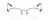 Front View of Ernest Hemingway H4858 Designer Single Vision Prescription Rx Eyeglasses in Shiny Gun Metal/Grey Crystal Tips Unisex Round Semi-Rimless Stainless Steel 49 mm