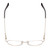 Top View of Ernest Hemingway H4858 Designer Reading Eye Glasses with Custom Cut Powered Lenses in Shiny Silver/Grey Crystal Tips Unisex Round Semi-Rimless Stainless Steel 49 mm