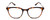 Front View of Ernest Hemingway H4859 Ladies Cateye Eyeglasses Brown Gold Tortoise Silver 50 mm