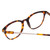 Close Up View of Ernest Hemingway H4859 Ladies Cateye Eyeglasses Brown Gold Tortoise Silver 50 mm