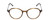 Front View of Ernest Hemingway H4855 Designer Progressive Lens Prescription Rx Eyeglasses in Olive Green Amber Brown Marble/Gun Metal Unisex Round Full Rim Acetate 48 mm