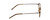 Side View of Ernest Hemingway H4855 Designer Blue Light Blocking Eyeglasses in Olive Green Amber Brown Marble/Gun Metal Unisex Round Full Rim Acetate 48 mm