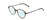 Profile View of Ernest Hemingway H4855 Designer Progressive Lens Blue Light Blocking Eyeglasses in Olive Green Amber Brown Marble/Gun Metal Unisex Round Full Rim Acetate 48 mm