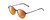 Profile View of Ernest Hemingway H4855 Designer Polarized Sunglasses with Custom Cut Red Mirror Lenses in Olive Green Amber Brown Marble/Gun Metal Unisex Round Full Rim Acetate 48 mm