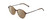 Profile View of Ernest Hemingway H4855 Designer Polarized Reading Sunglasses with Custom Cut Powered Amber Brown Lenses in Olive Green Amber Brown Marble/Gun Metal Unisex Round Full Rim Acetate 48 mm