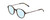 Profile View of Ernest Hemingway H4855 Designer Progressive Lens Blue Light Blocking Eyeglasses in Brown Gold Tortoise Havana/Gun Metal Unisex Round Full Rim Acetate 48 mm