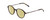 Profile View of Ernest Hemingway H4855 Designer Polarized Reading Sunglasses with Custom Cut Powered Sun Flower Yellow Lenses in Brown Gold Tortoise Havana/Gun Metal Unisex Round Full Rim Acetate 48 mm