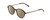 Profile View of Ernest Hemingway H4855 Designer Polarized Reading Sunglasses with Custom Cut Powered Amber Brown Lenses in Brown Gold Tortoise Havana/Gun Metal Unisex Round Full Rim Acetate 48 mm