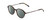 Profile View of Ernest Hemingway H4855 Designer Polarized Reading Sunglasses with Custom Cut Powered Smoke Grey Lenses in Brown Gold Tortoise Havana/Gun Metal Unisex Round Full Rim Acetate 48 mm