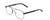 Profile View of Ernest Hemingway H4856 Designer Blue Light Blocking Eyeglasses in Satin Metallic Black/Lilac Plum Tortoise Unisex Aviator Full Rim Stainless Steel 54 mm