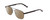 Profile View of Ernest Hemingway H4856 Designer Polarized Sunglasses with Custom Cut Amber Brown Lenses in Satin Metallic Black/Lilac Plum Tortoise Unisex Aviator Full Rim Stainless Steel 54 mm