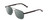 Profile View of Ernest Hemingway H4856 Designer Polarized Reading Sunglasses with Custom Cut Powered Smoke Grey Lenses in Satin Metallic Black/Lilac Plum Tortoise Unisex Aviator Full Rim Stainless Steel 54 mm